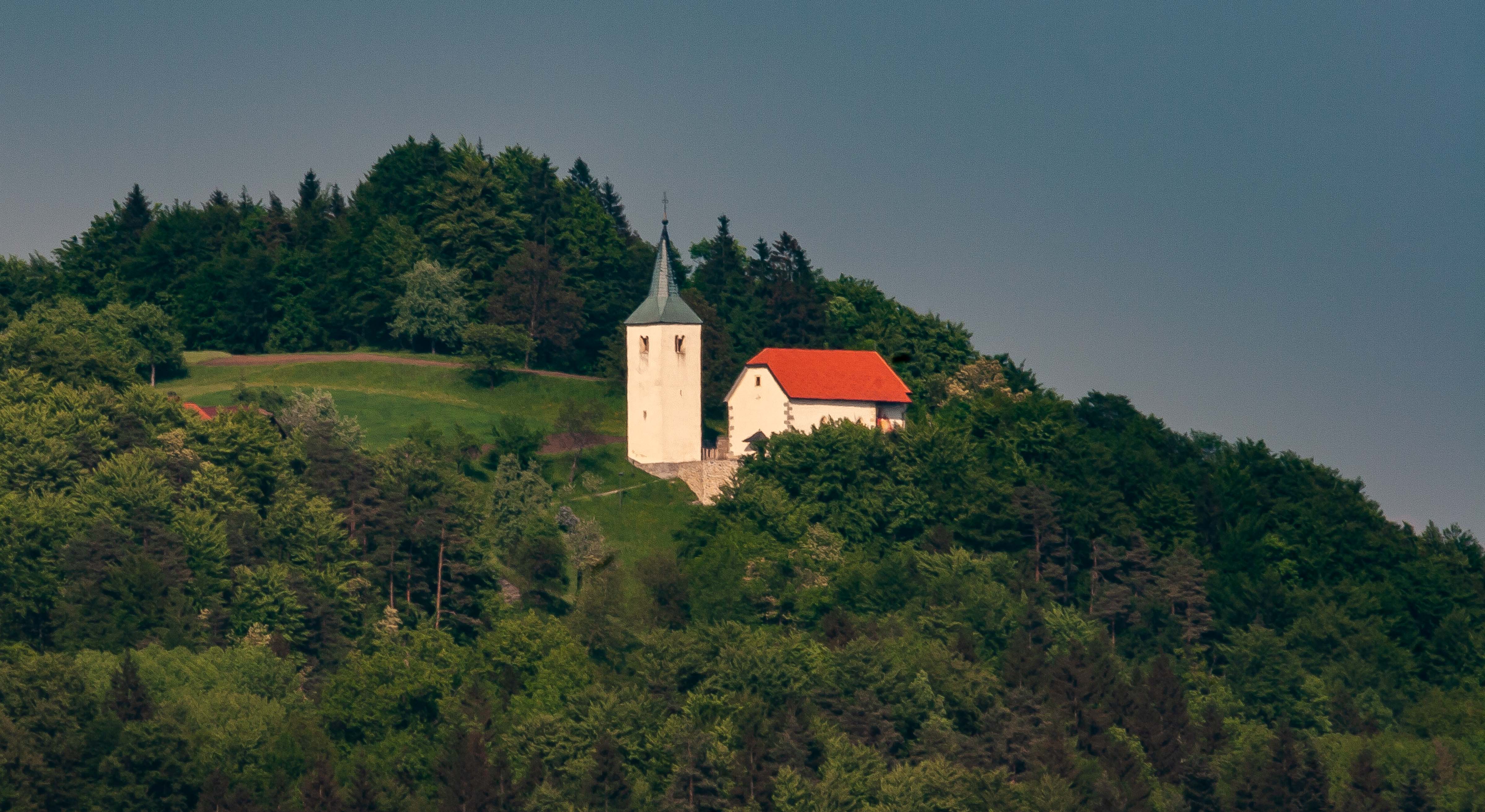 Slovenia, Lukovica Prov, Church On Hill, 2006, IMG 6121