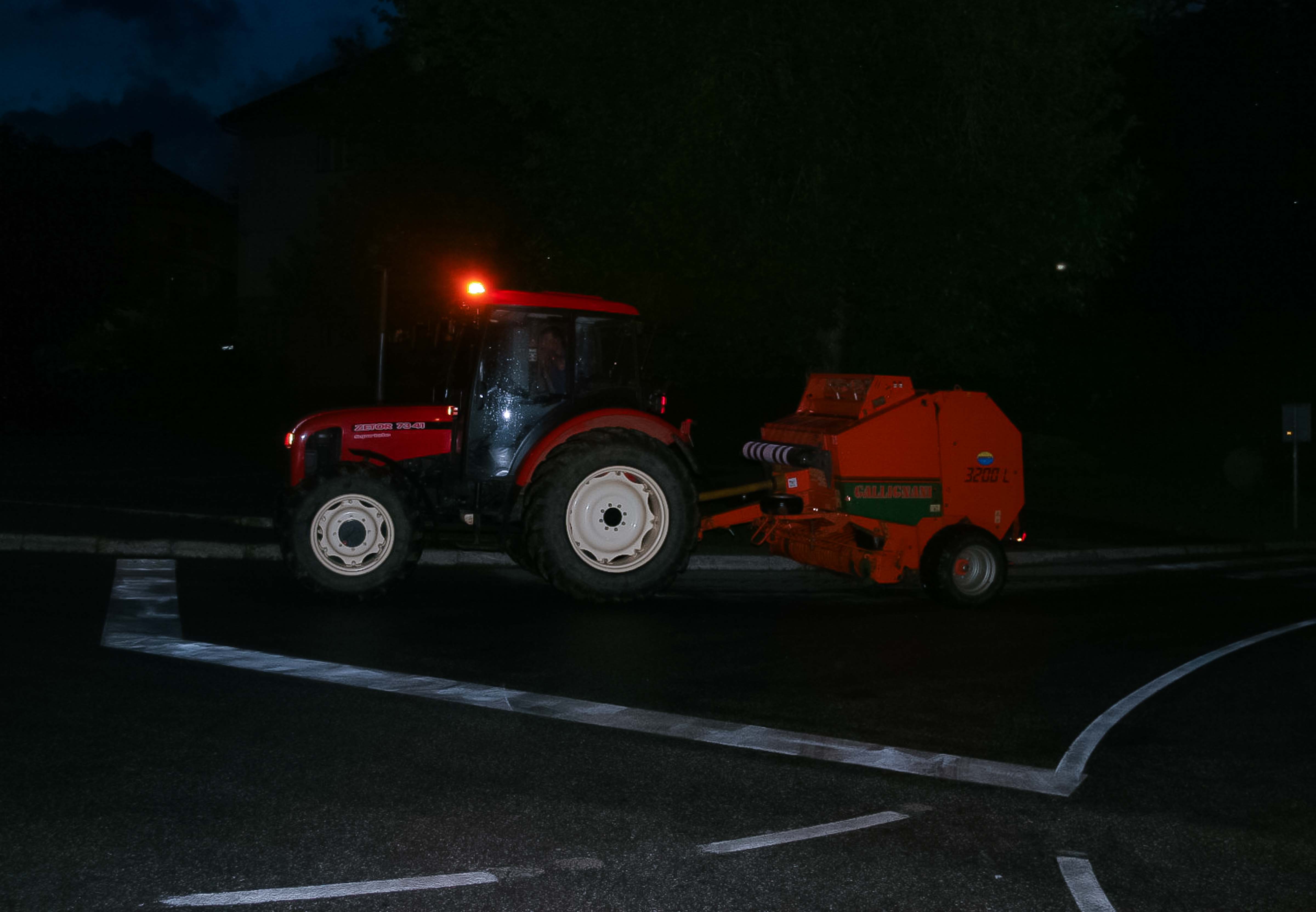 Slovenia, Metlika Prov, Night Tractor, 2006, IMG 7387