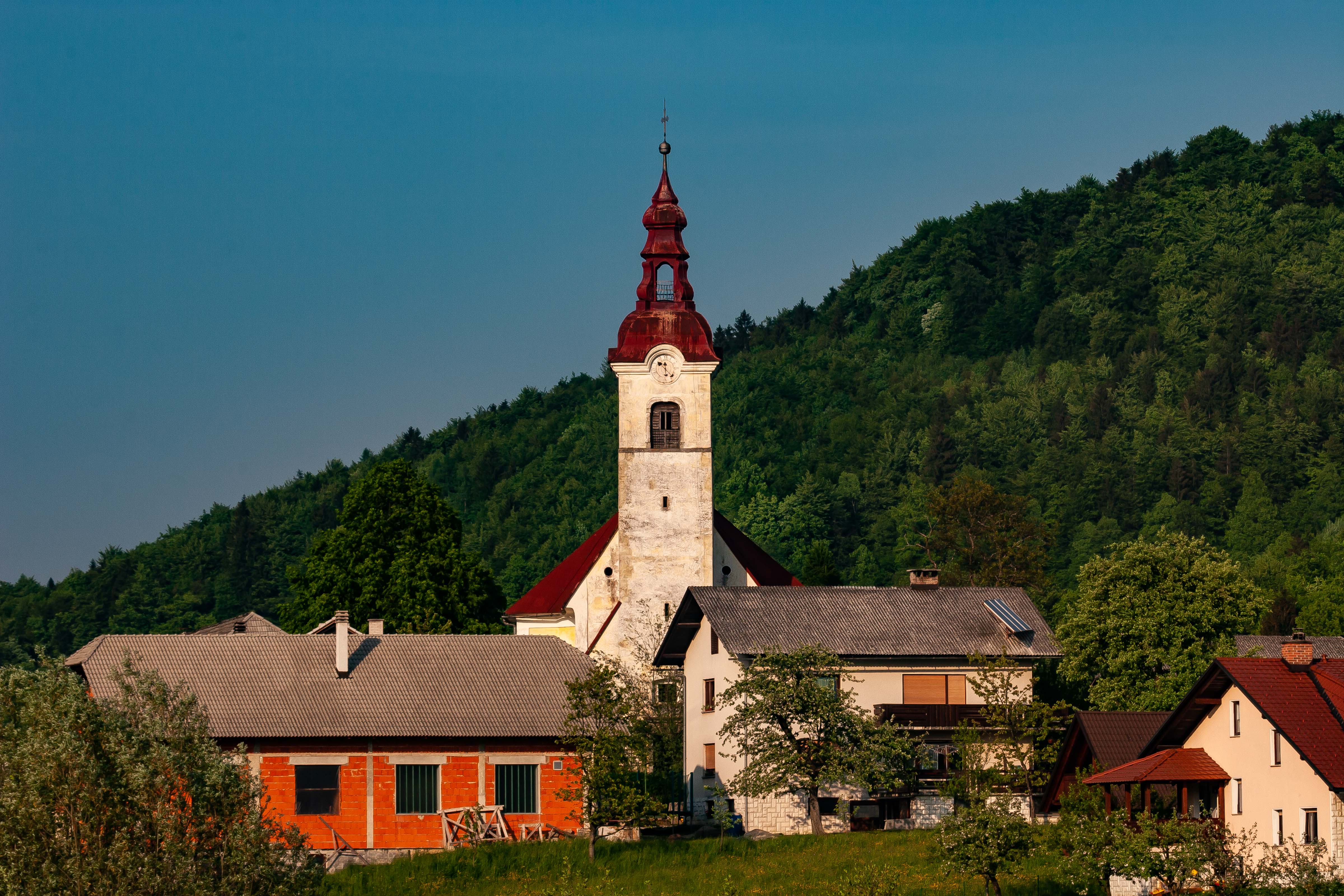 Slovenia, Moravce Prov, Village And Church, 2006, IMG 6159