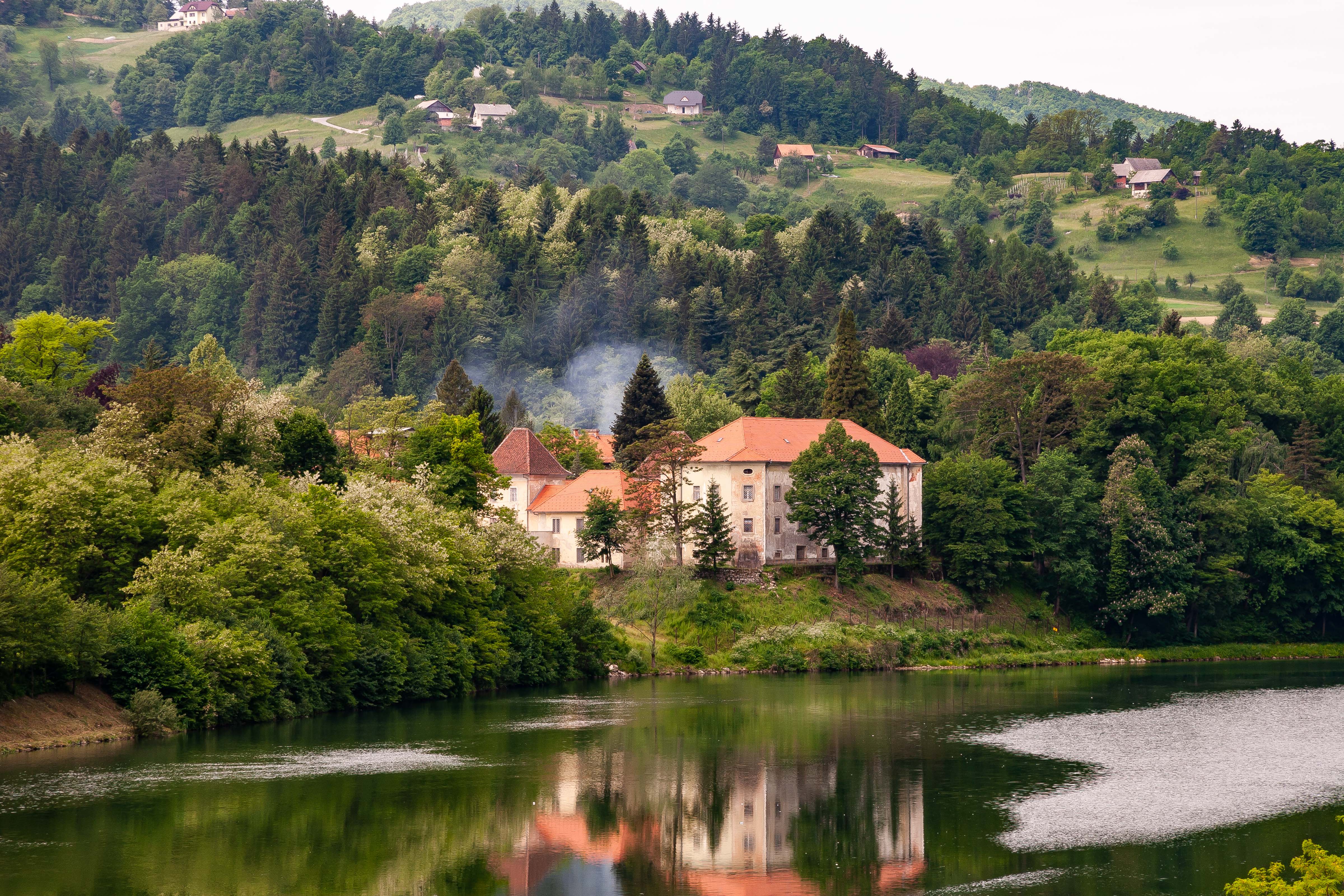 Slovenia, Sevnica Prov, House By River, 2006, IMG 7692