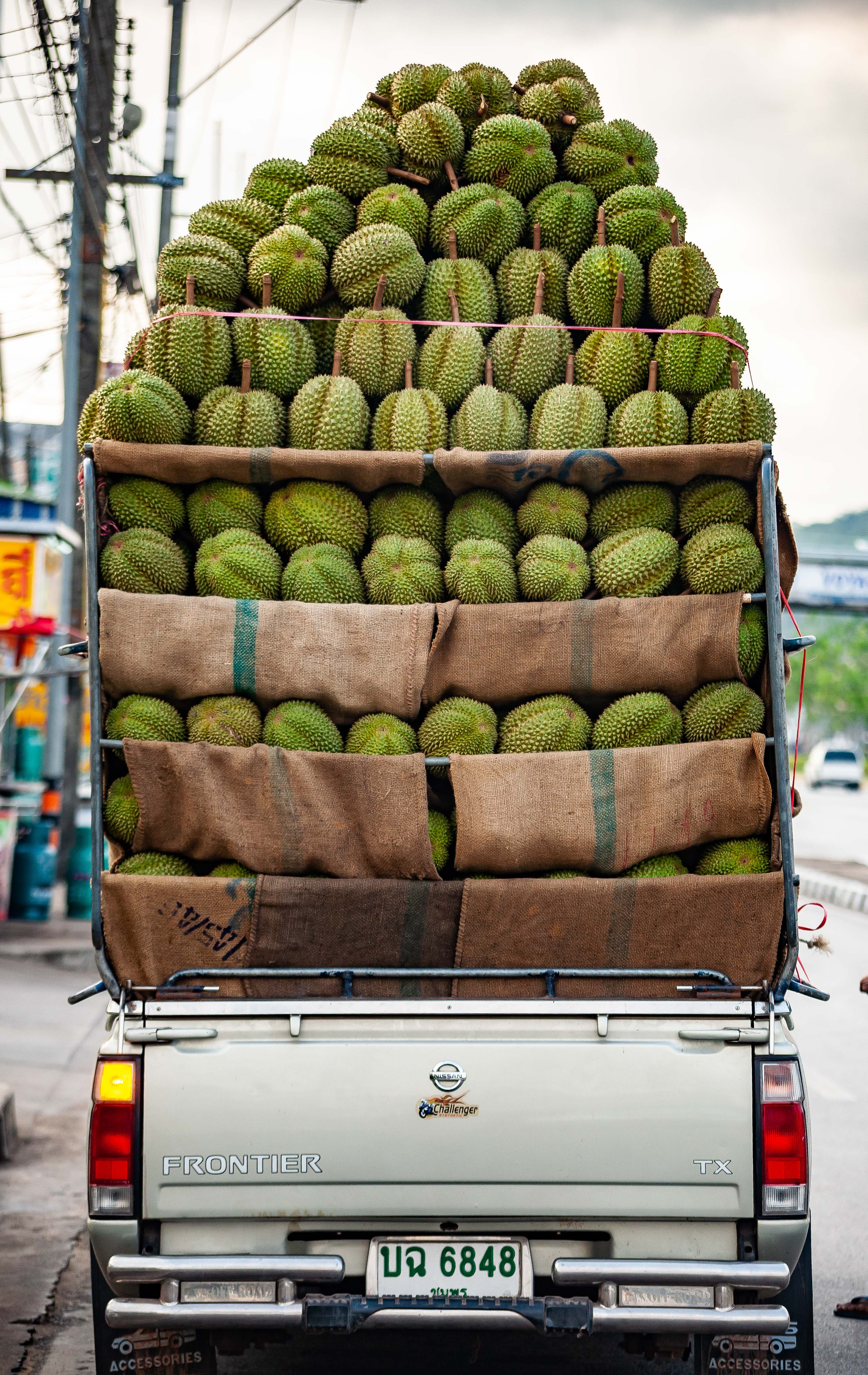Thailand, Chanthaburi Prov, Durian Truck, 2008, IMG 0099