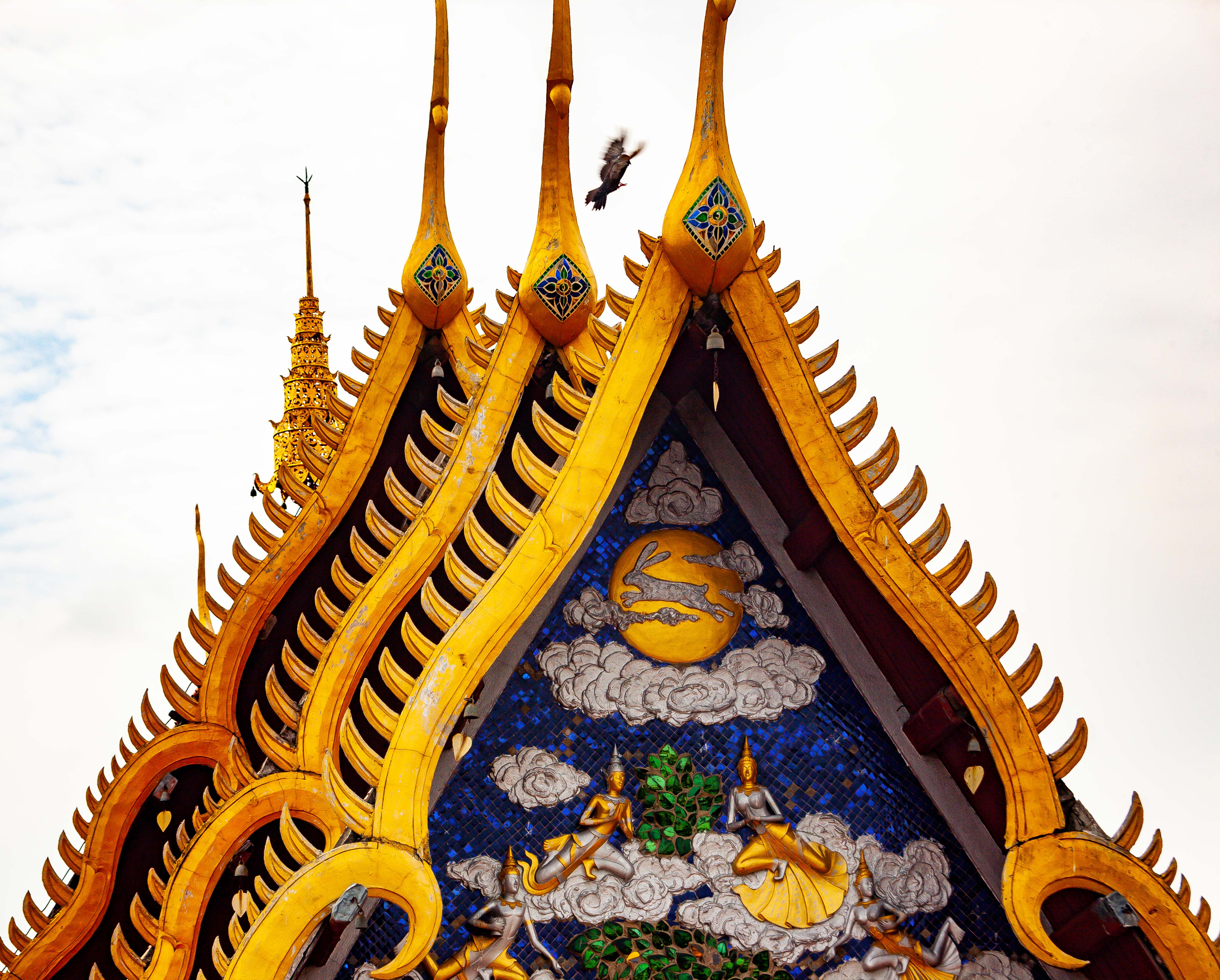 Thailand, Lampang Prov, Temple Tops, 2008, IMG 4041