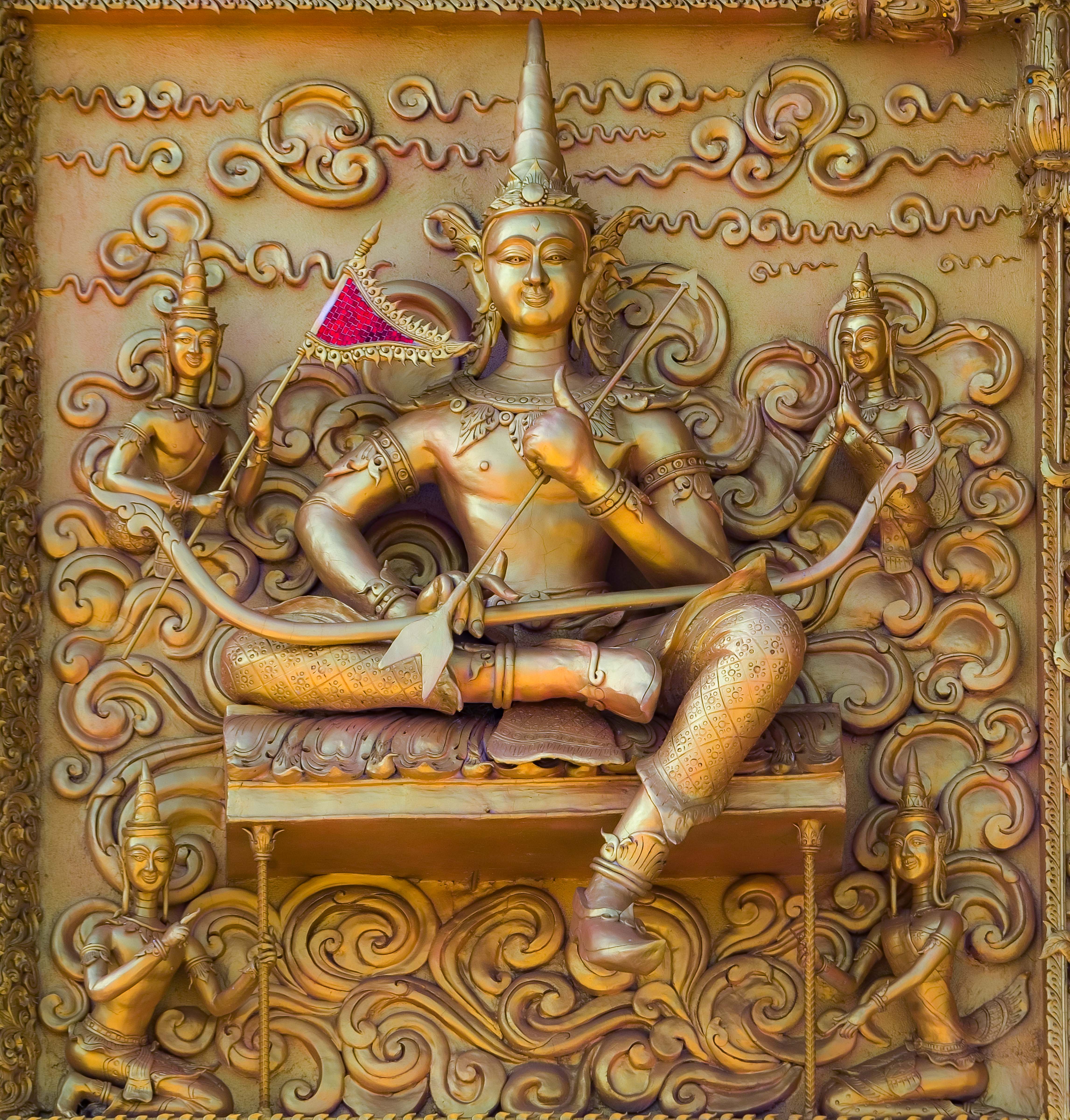 Thailand, Nan Prov, Temple Relief, 2008, IMG 6583