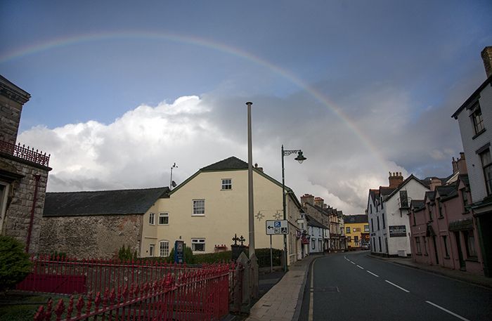 UK, Denbighshire Prov, Village Rainbow, 2009, IMG 6150