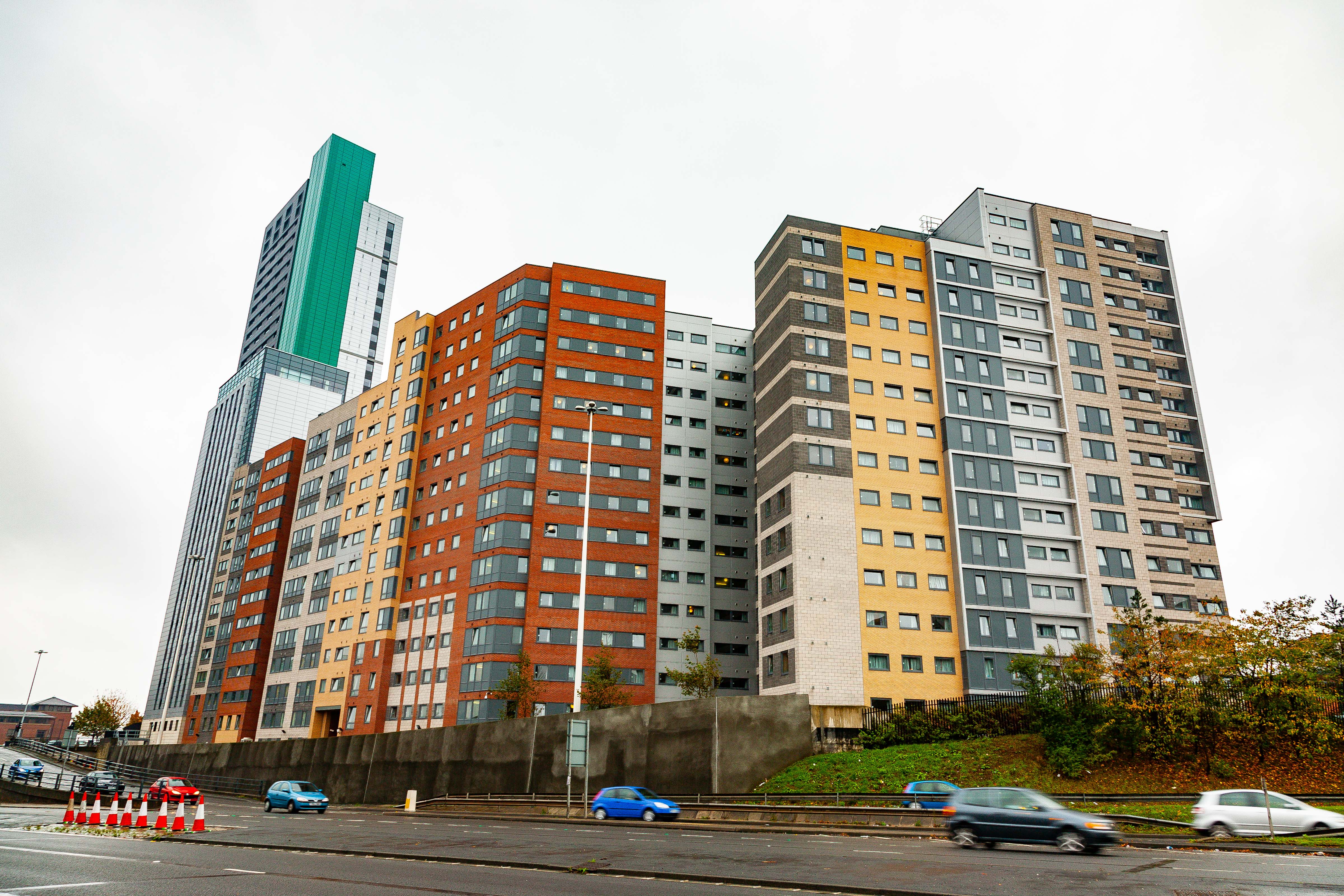 UK, Leeds Prov, Cluster Of Buildings, 2009, IMG 6991