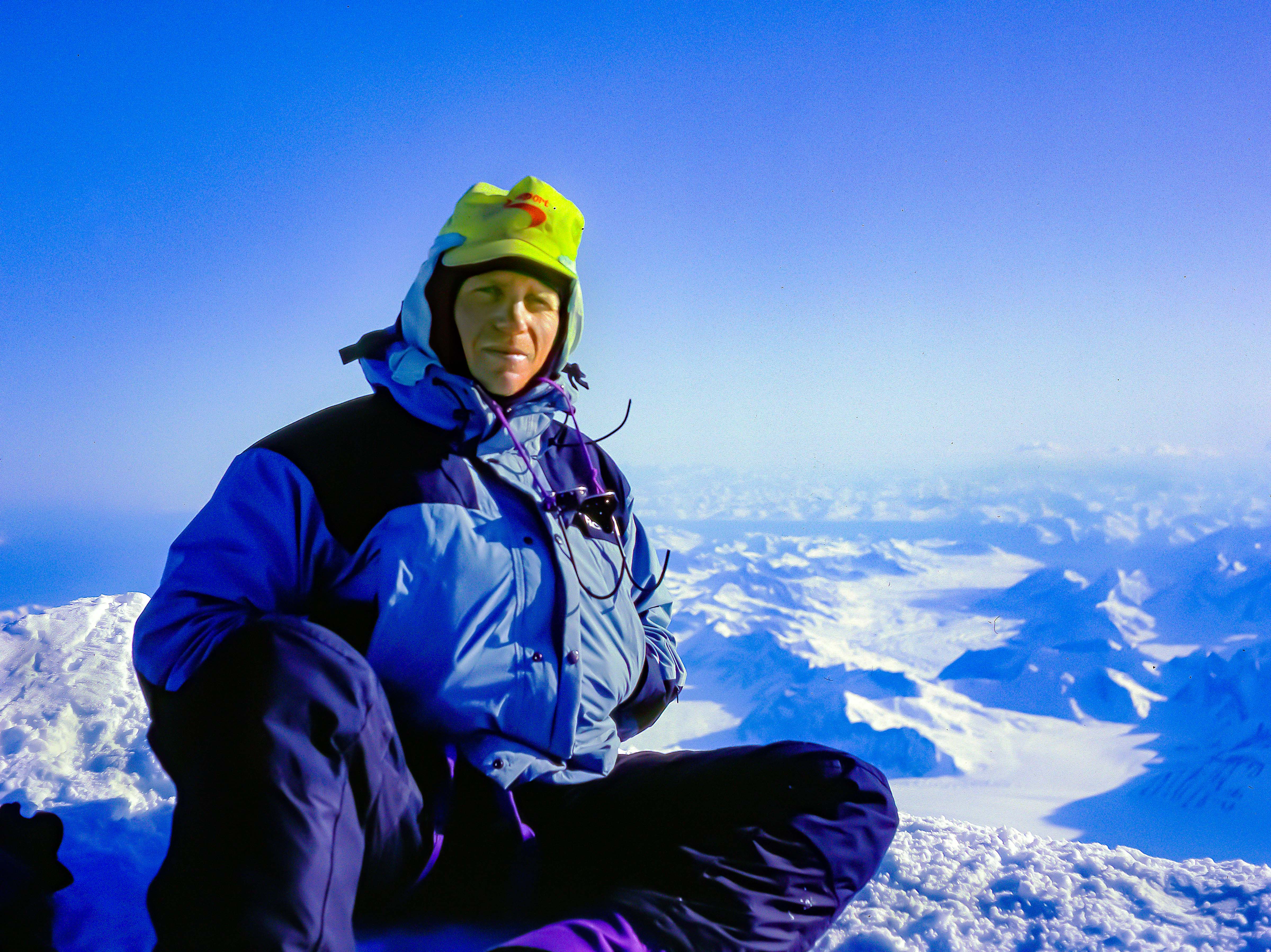 USA, Alaska, Jeff Shea On Denali Summit, 1993