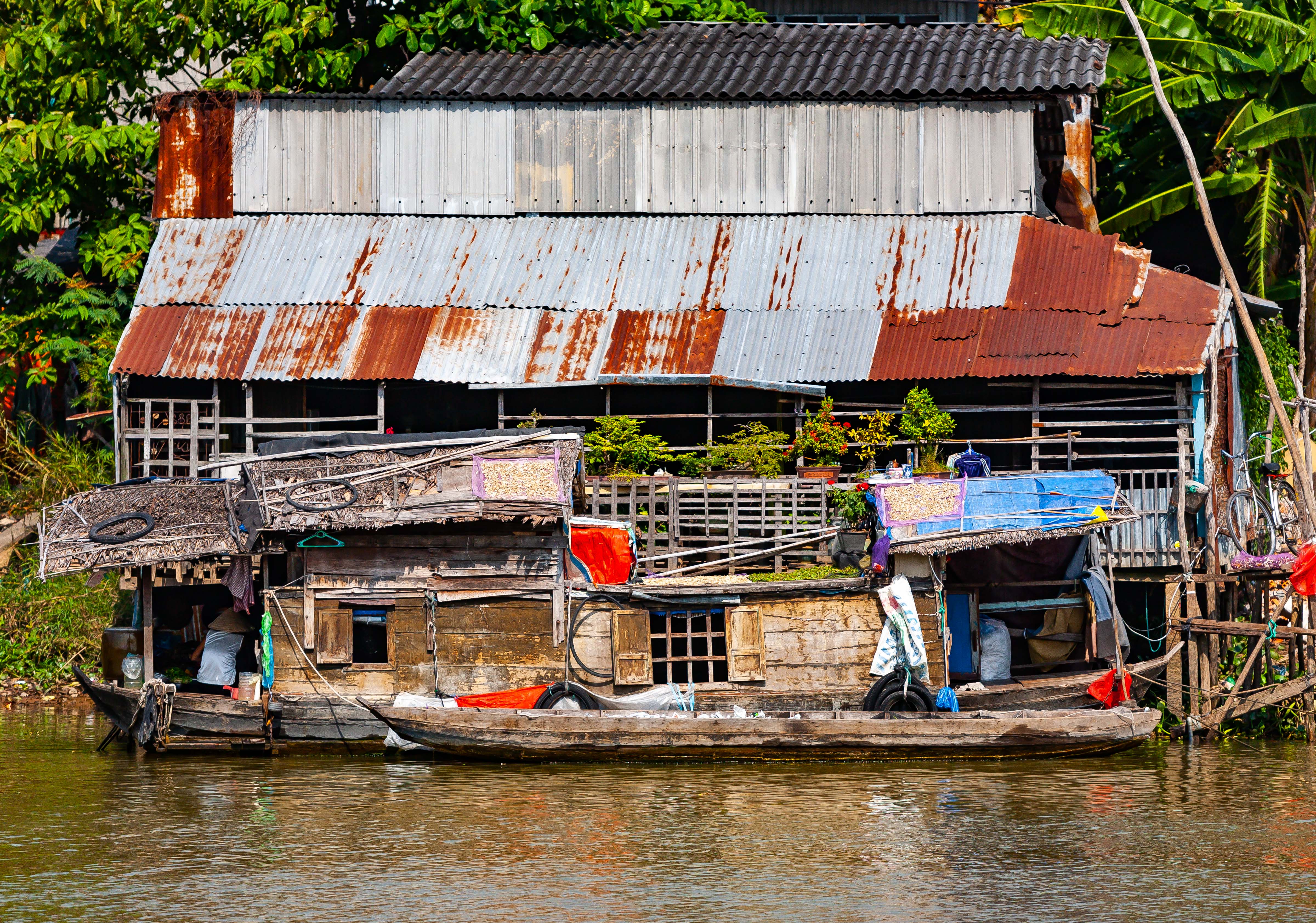 Vietnam, An Giang Prov, House Boat, 2010, IMG 1819