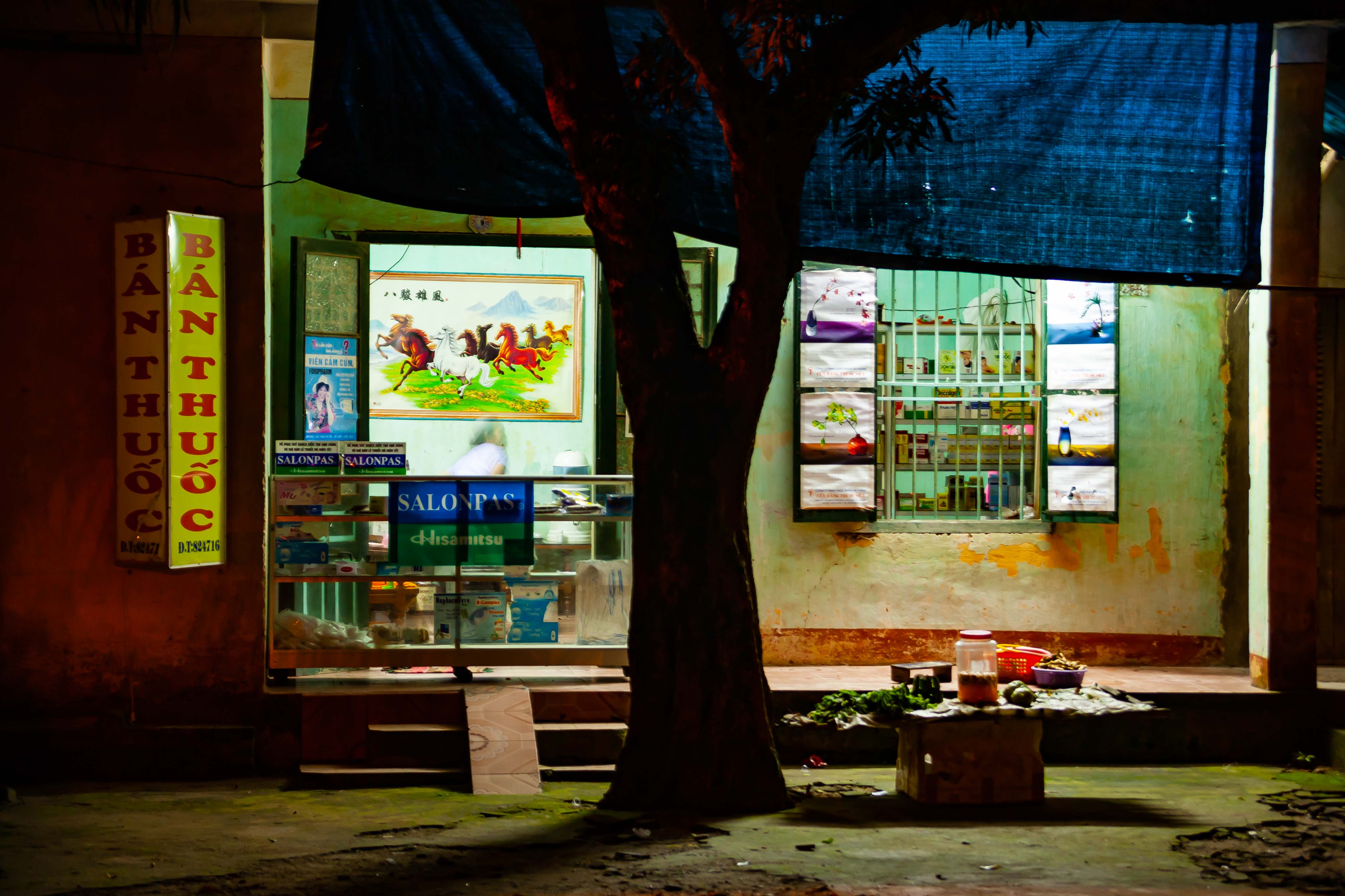 Vietnam, Tuyen Quang Prov, Night Shop, 2008, IMG 8757