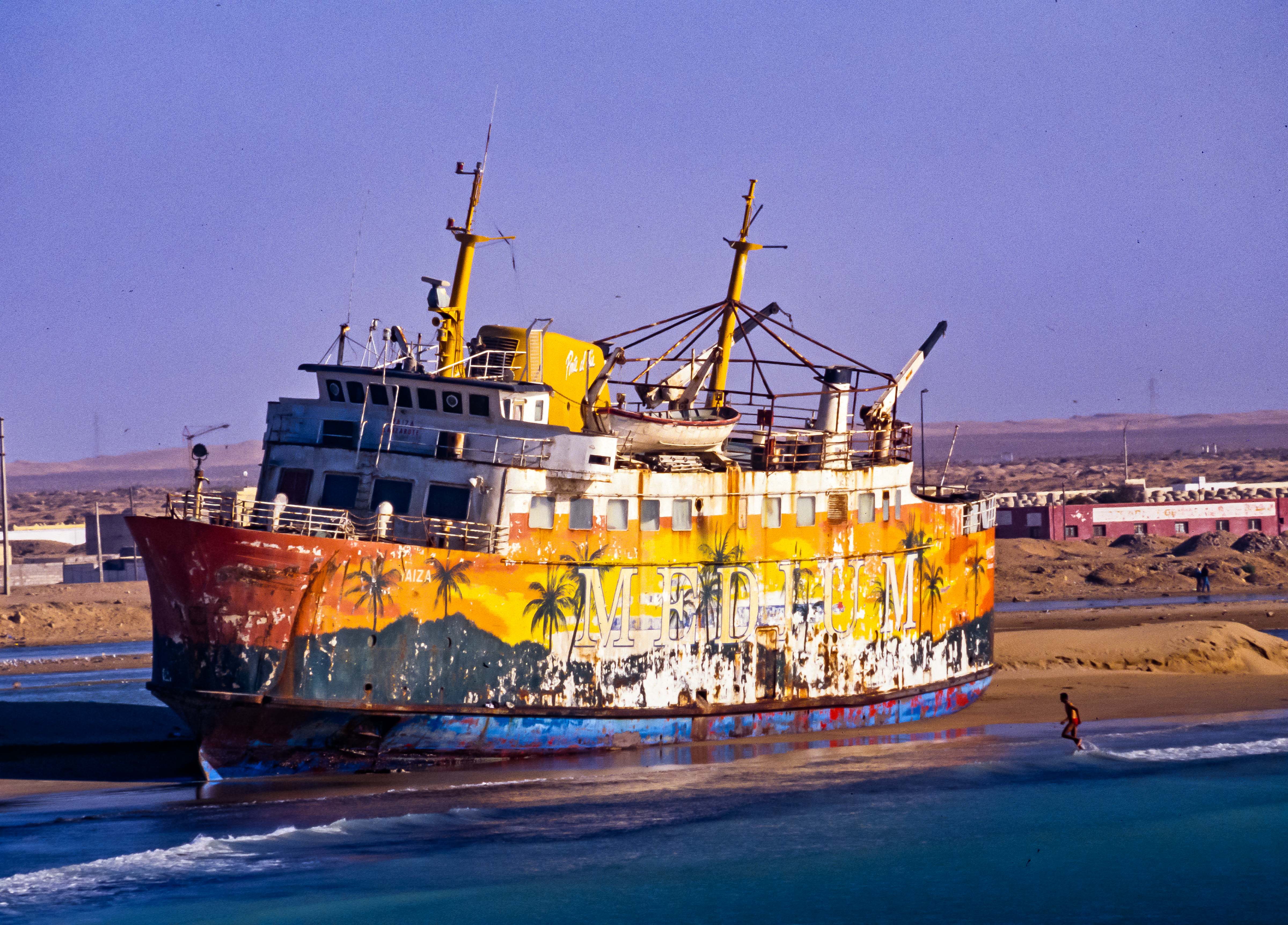 Western Sahara, Beached Ship, 2000