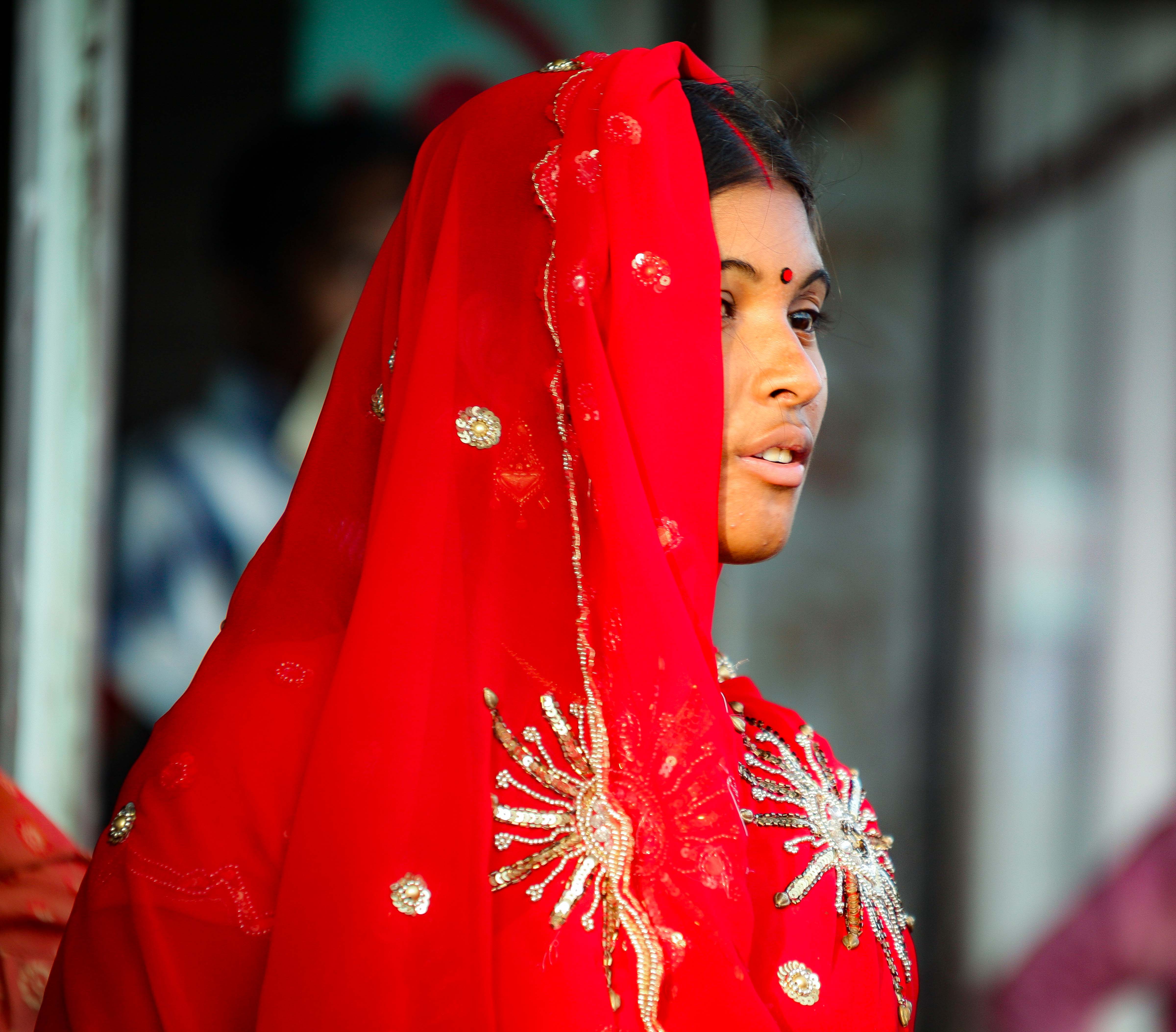 Red Shawl Woman