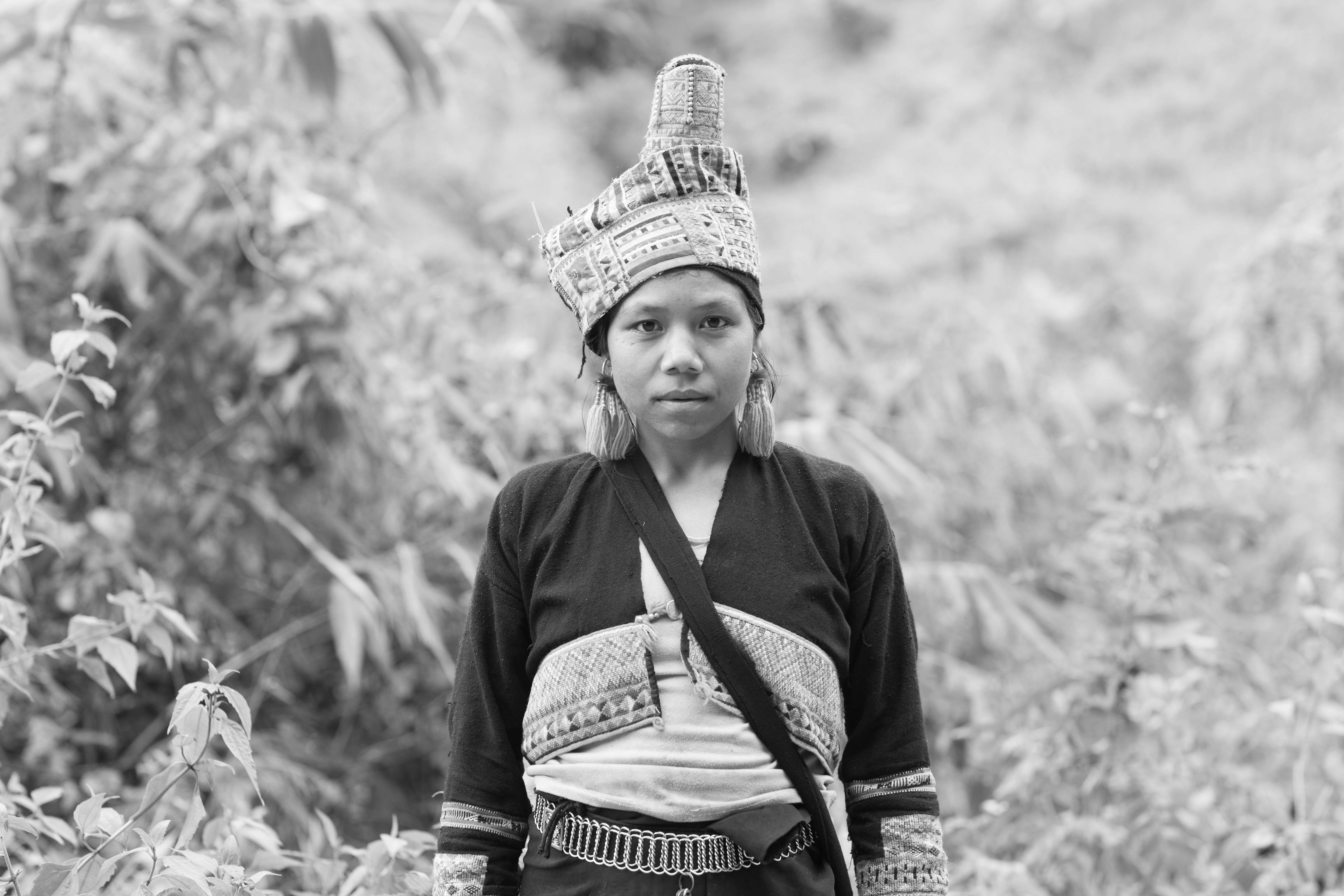 Tribal Girl with Embroidered Vest
