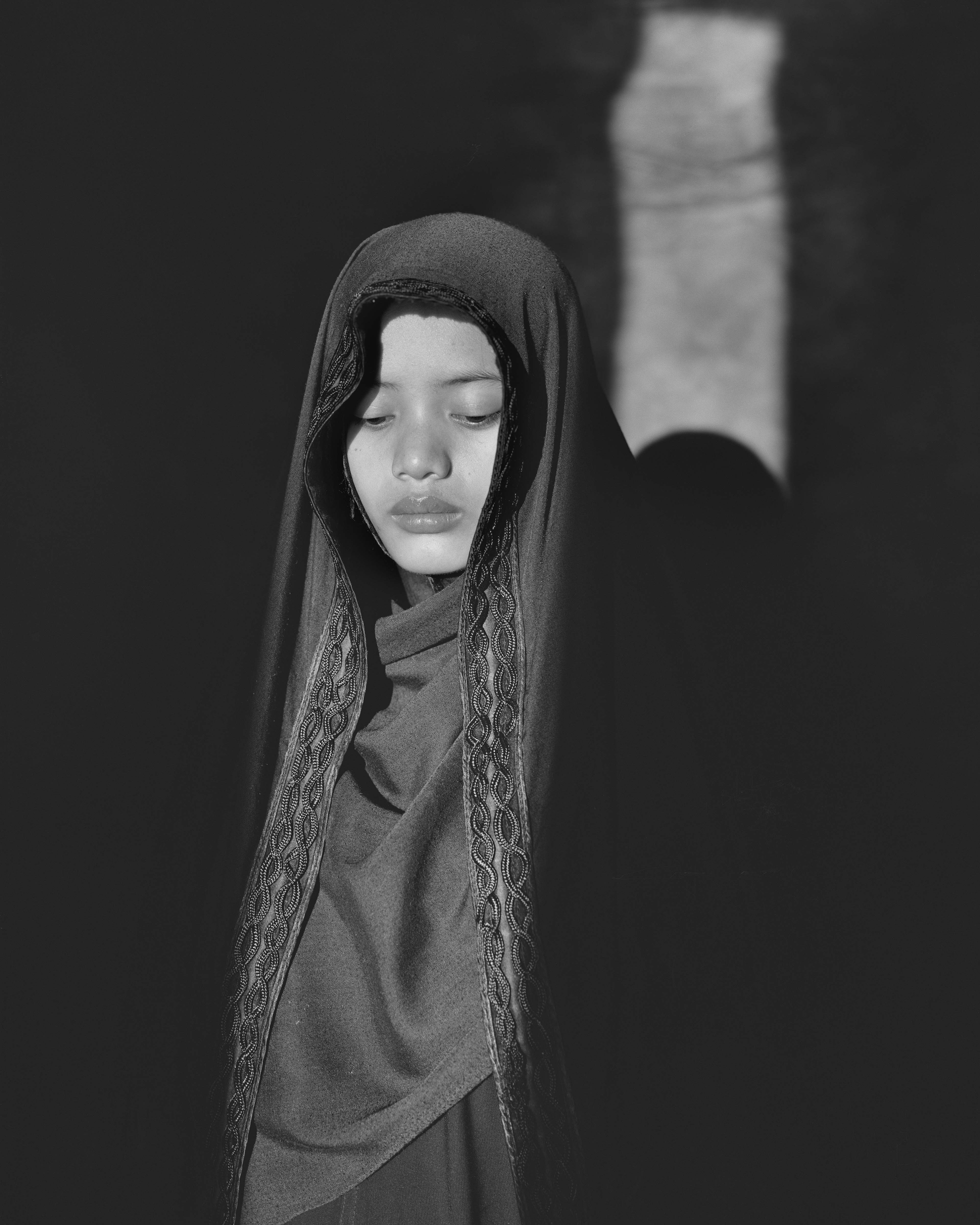 Muslim Girl in Subdued Light