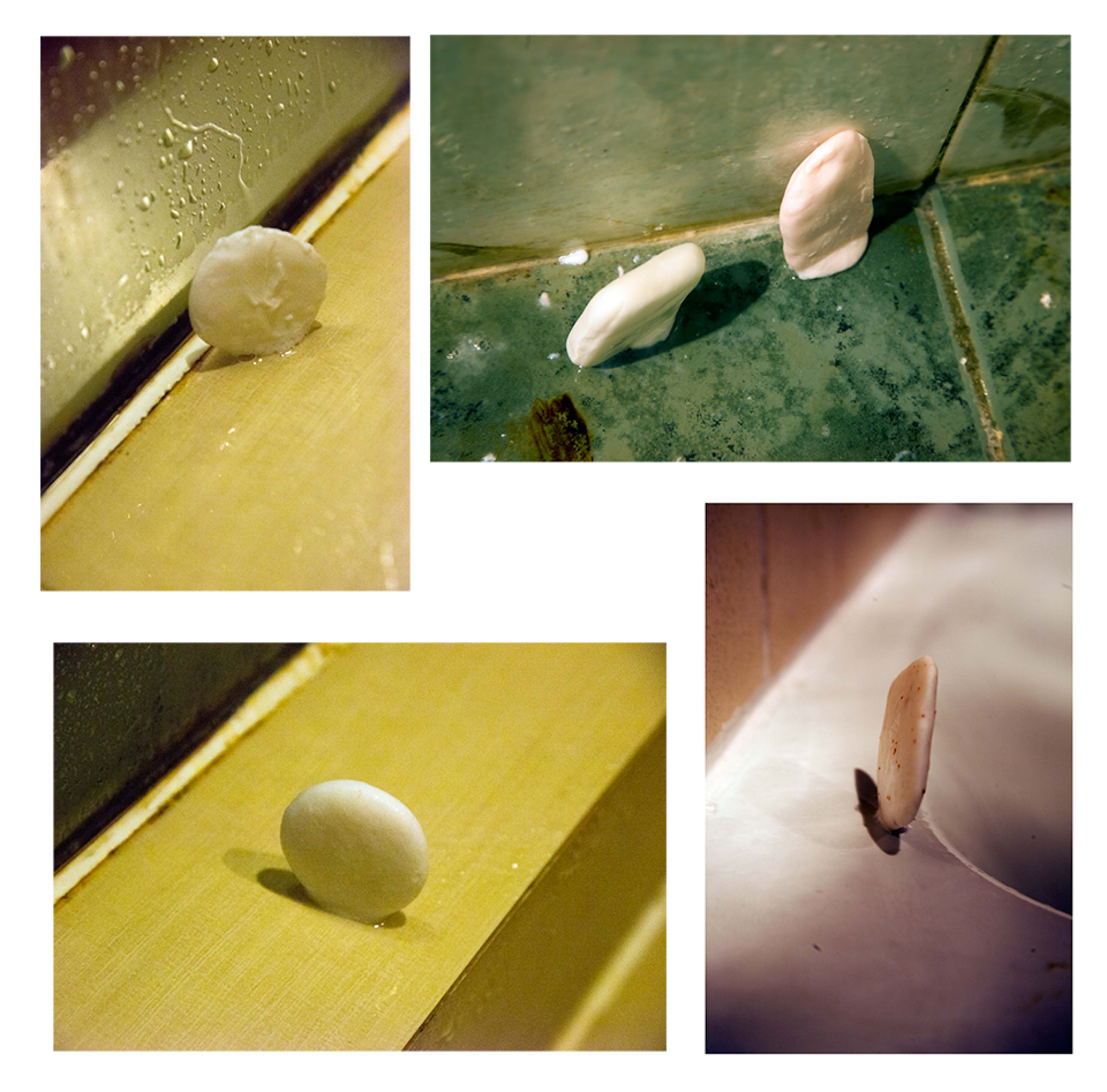Composite of Soaps that Landed Stuck on their Sides