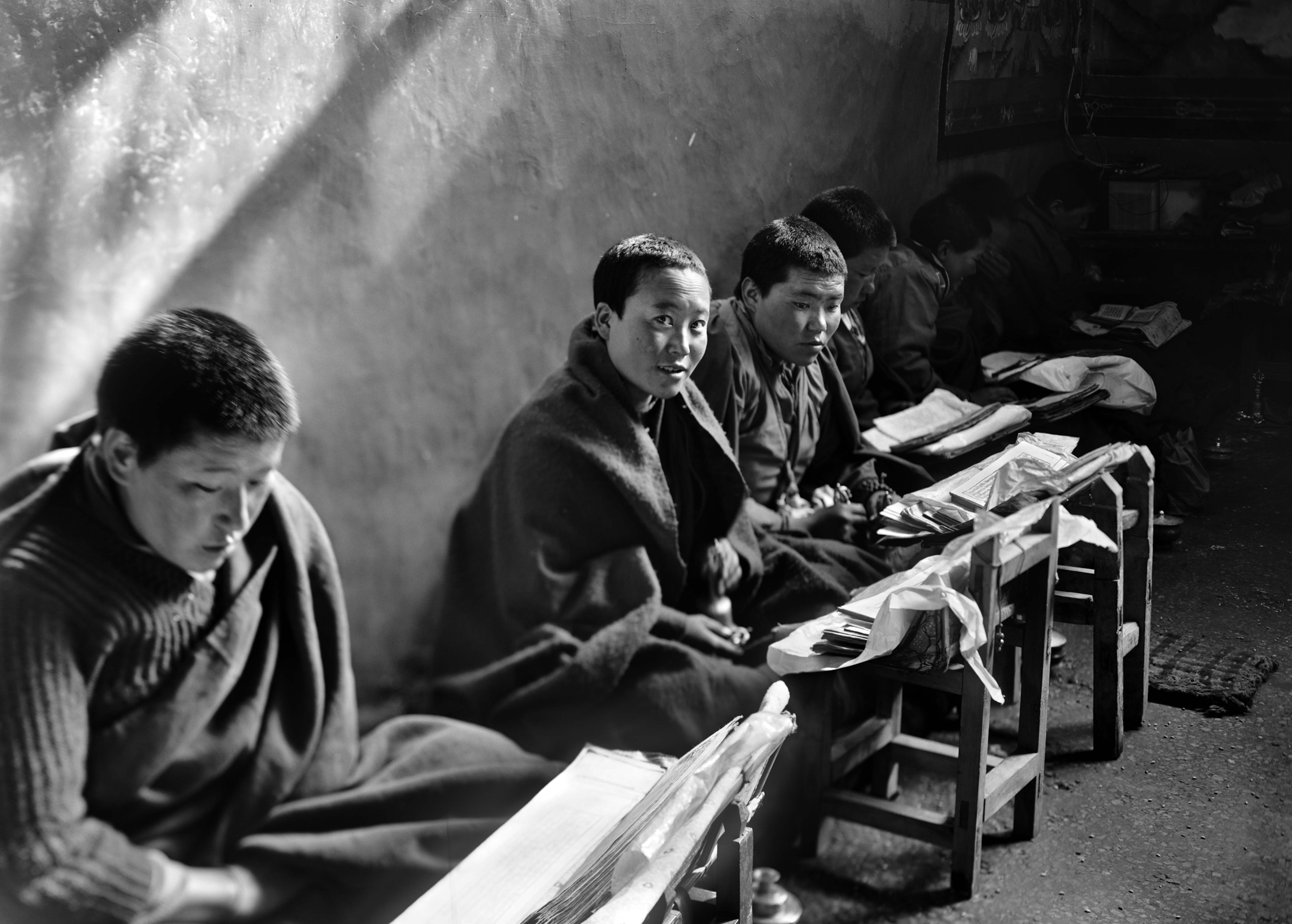 Monks in Study